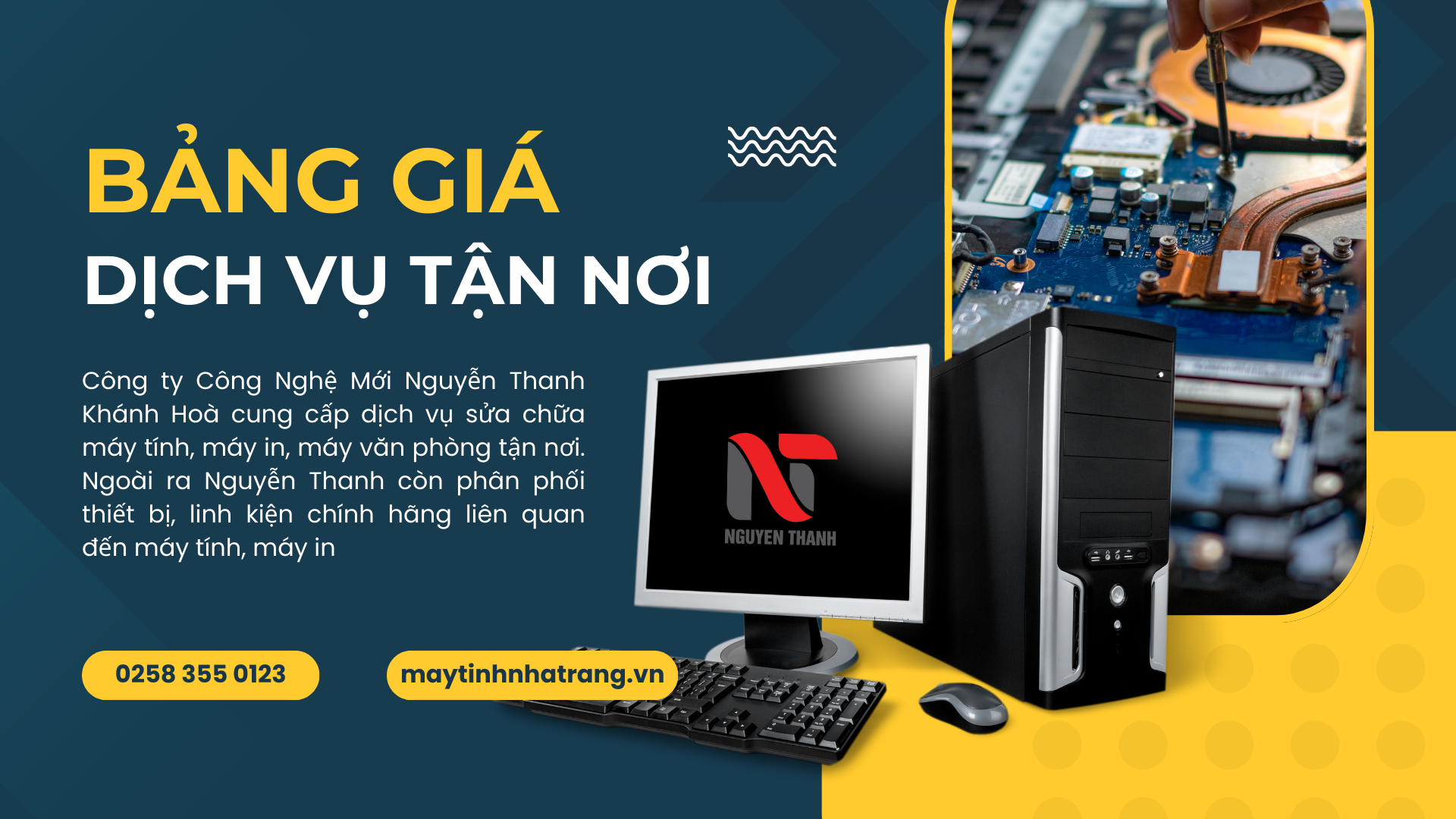 Sửa máy tính Nha Trang, sửa máy in Nha Trang [Bảng giá 2025]